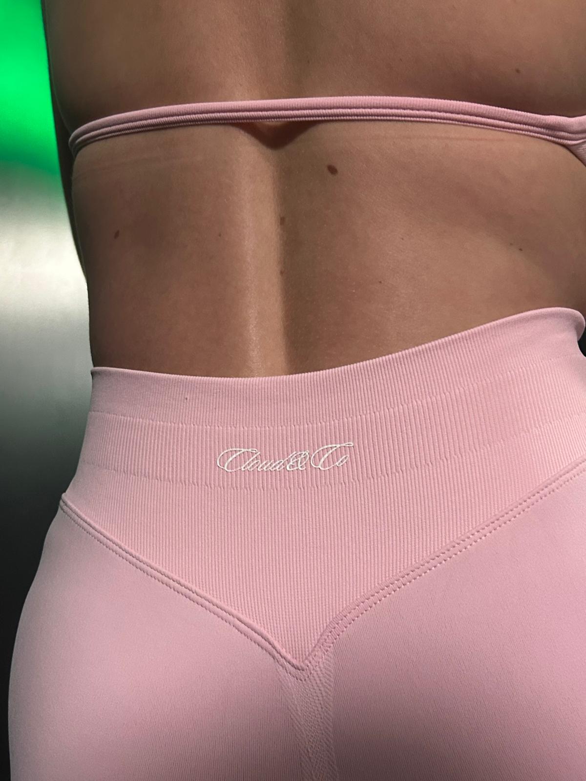 Baby pink short gym set π